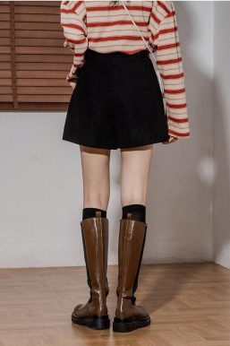 Dark Academia Corduroy Shorts