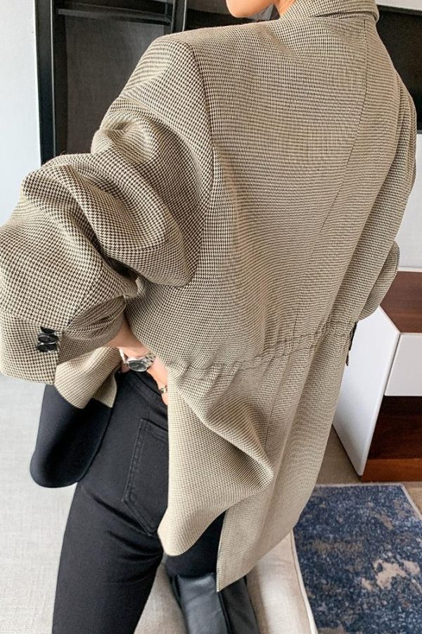 Dark Academia Double Color Blazer