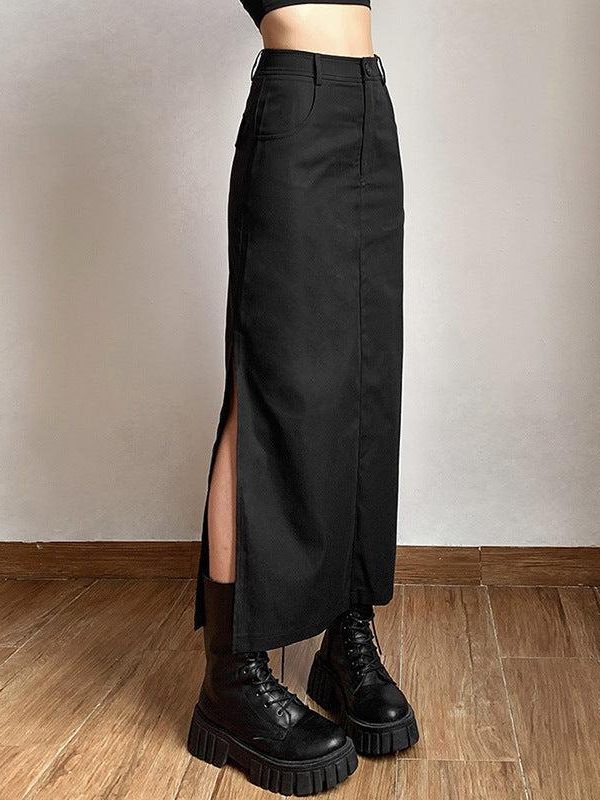 Dark Academia Maxi Skirt