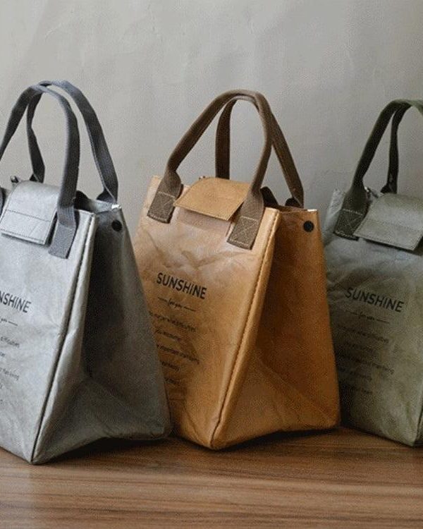 Dark Academia Paper Look Handbag