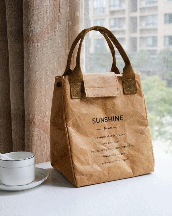 Dark Academia Paper Look Handbag