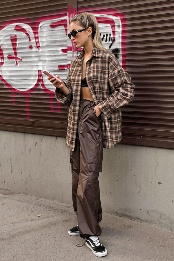 Dark Academia Plaid Shirt