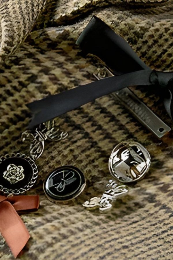 Dark Academia Plaid Two Piece Set