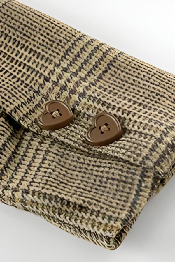 Dark Academia Plaid Two Piece Set