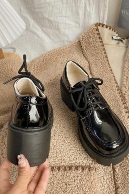 Dark Academia Platform Shoes