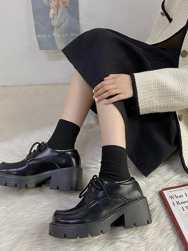 Dark Academia Platform Shoes