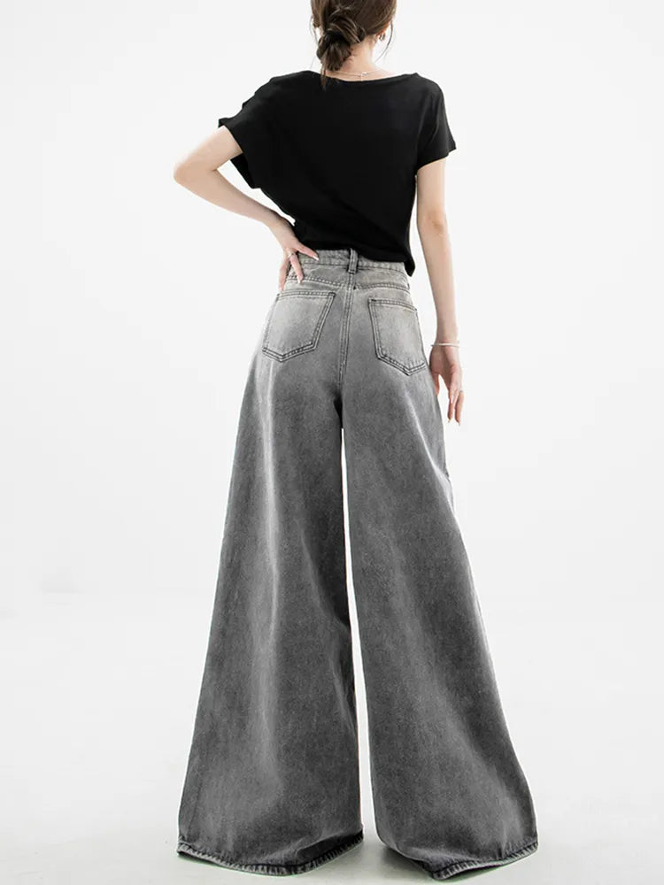 Dark Wash Super Wide Leg Jeans Dark Wash Super Wide Leg Jeans