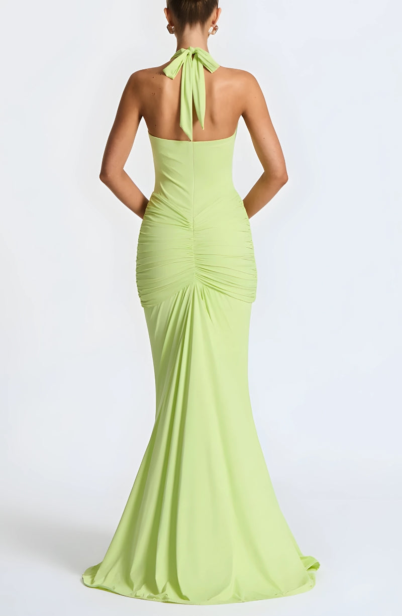 Deep Plunge Ruched Maxi Dress Deep Plunge Ruched Maxi Dress