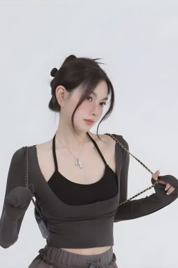 Deep Scoop Neck Two Piece Set Top