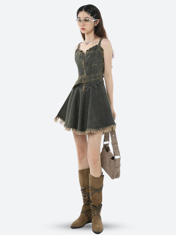 Denim Mini Dress Denim Mini Dress