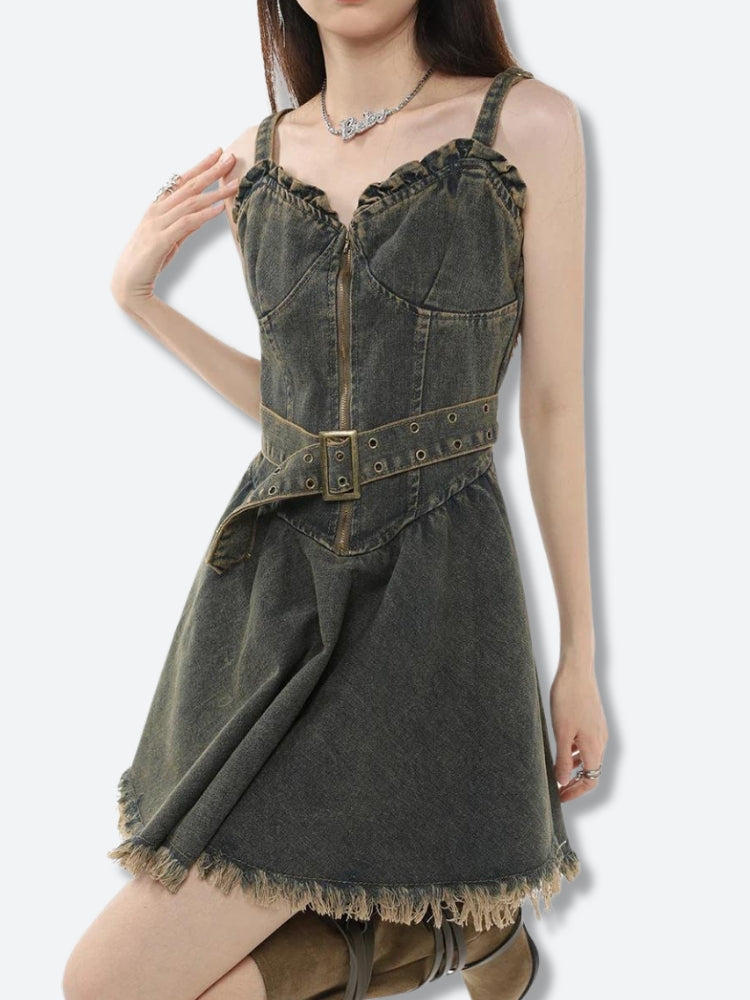 Denim Mini Dress Denim Mini Dress
