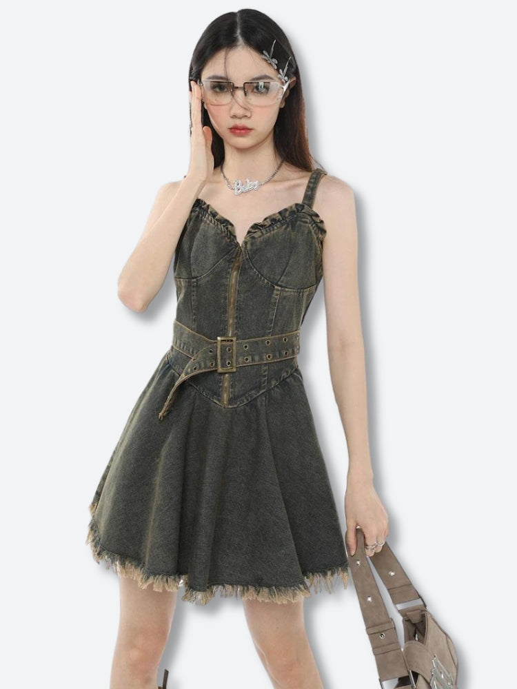 Denim Mini Dress Denim Mini Dress