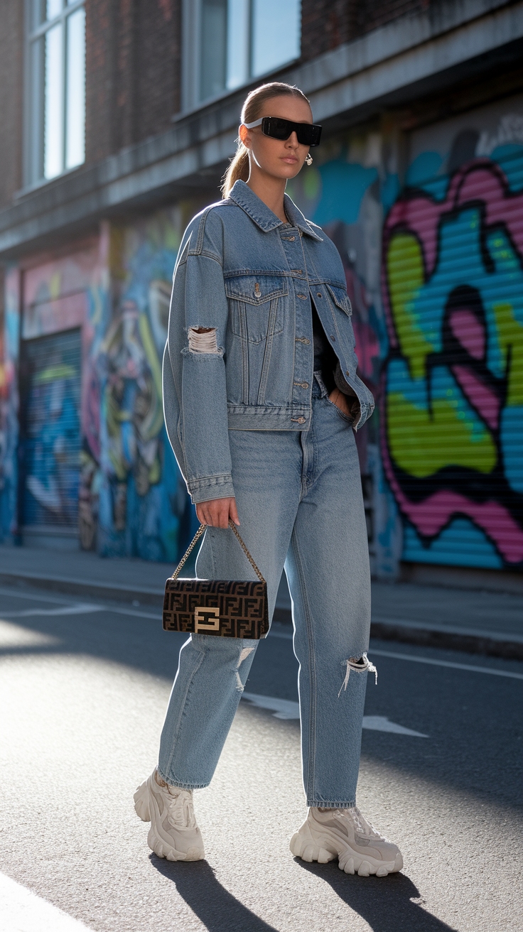 Chic Denim Fendi Baguette Styles You Need outfit idea
