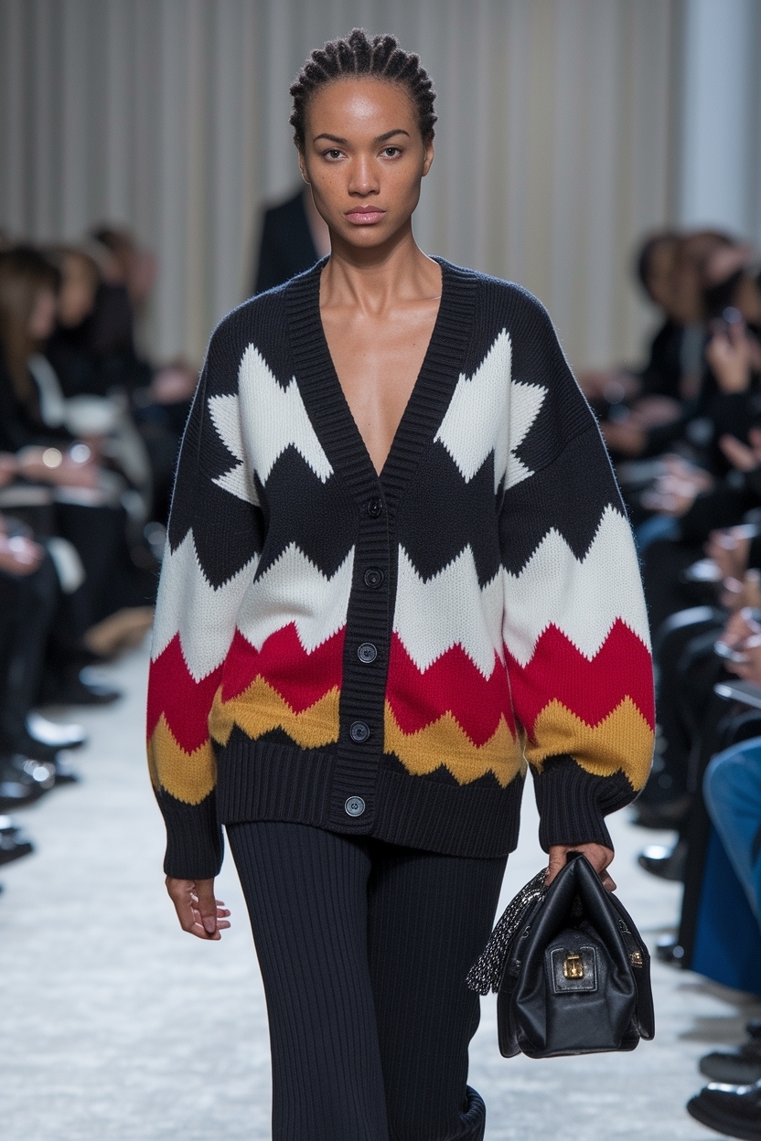 Designer Cardigan Outfit Black Women: Luxe Fashion Choices outfit idea