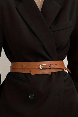 Detachable Faux Leather Belt