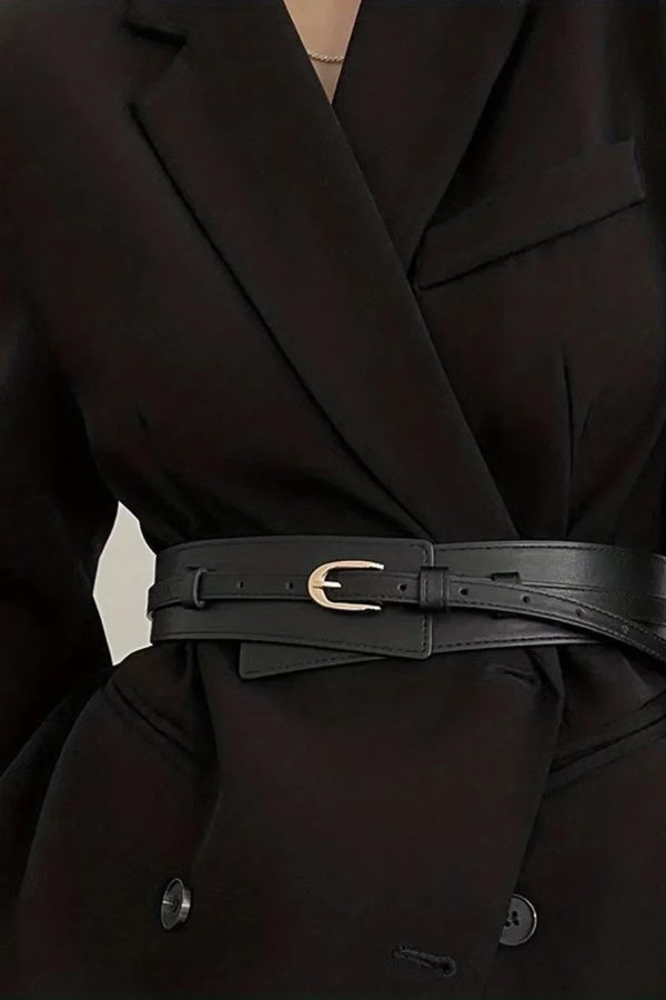 Detachable Faux Leather Belt