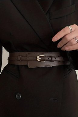 Detachable Faux Leather Belt
