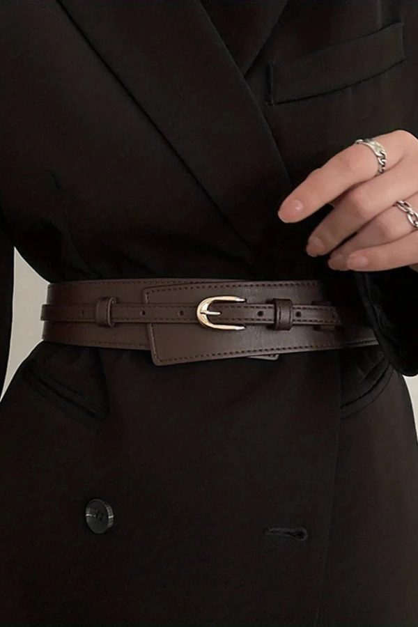 Detachable Faux Leather Belt