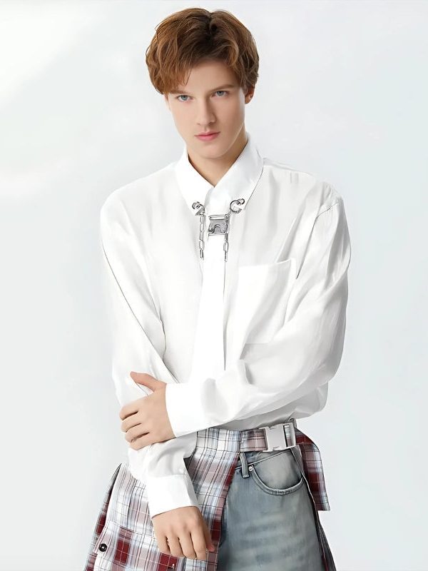 Detachable Tie Shirt