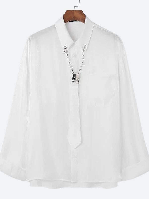 Detachable Tie Shirt