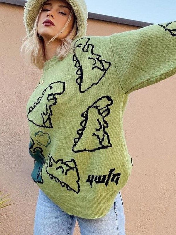 Dinosaur Knitted Sweater
