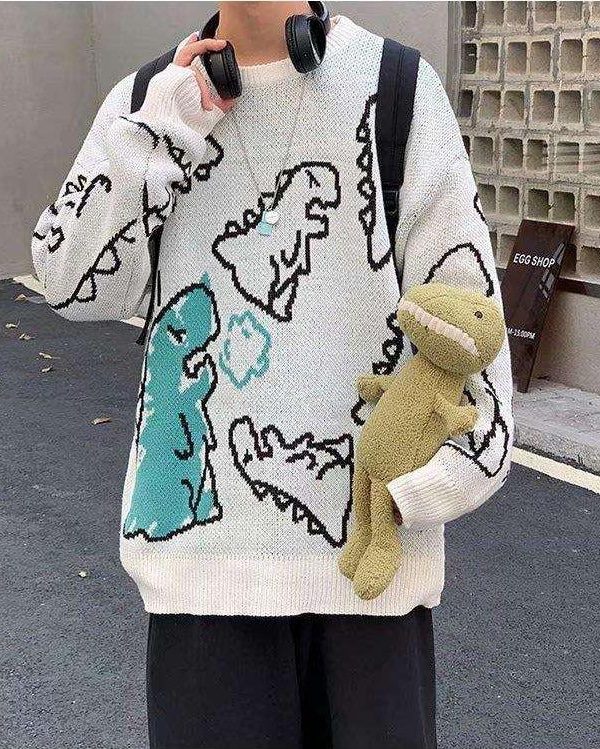 Dinosaur Knitted Sweater