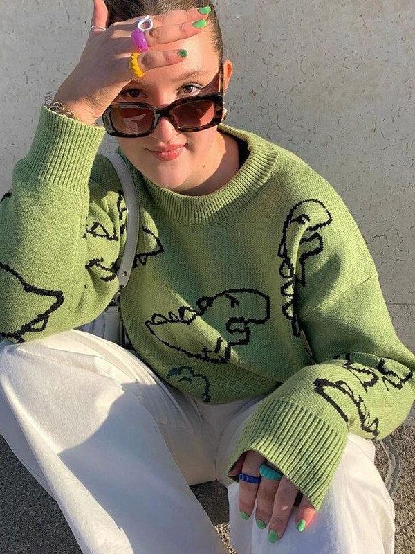 Dinosaur Knitted Sweater