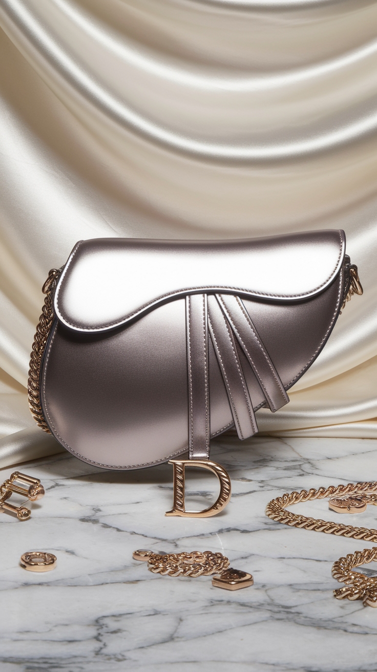 Shimmering Dior Metallic Bag Styles to Consider outfit idea