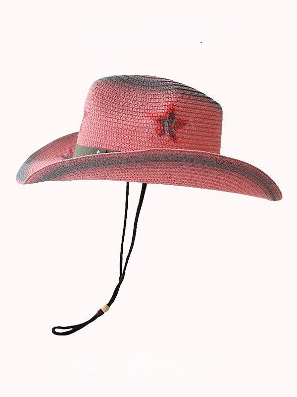 Disco Cowgirl Adjustable Star Printed Hat