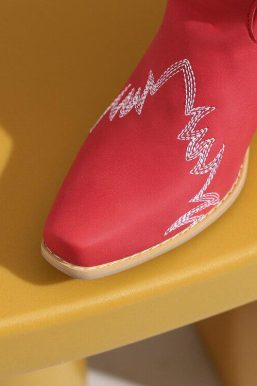 Disco Cowgirl Fringe Ankle Boots