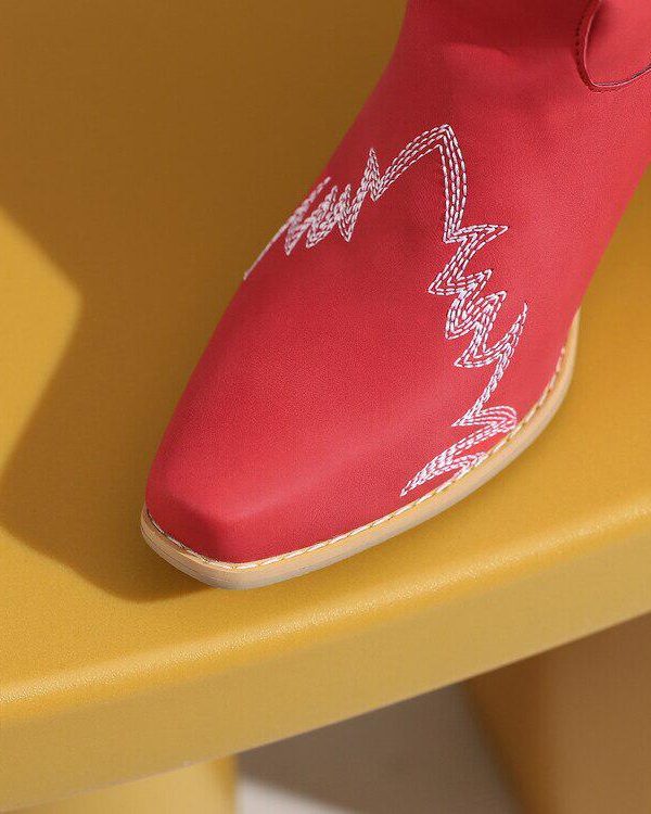 Disco Cowgirl Fringe Ankle Boots