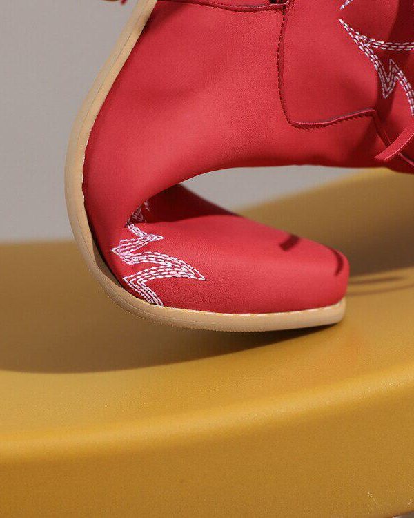 Disco Cowgirl Fringe Ankle Boots