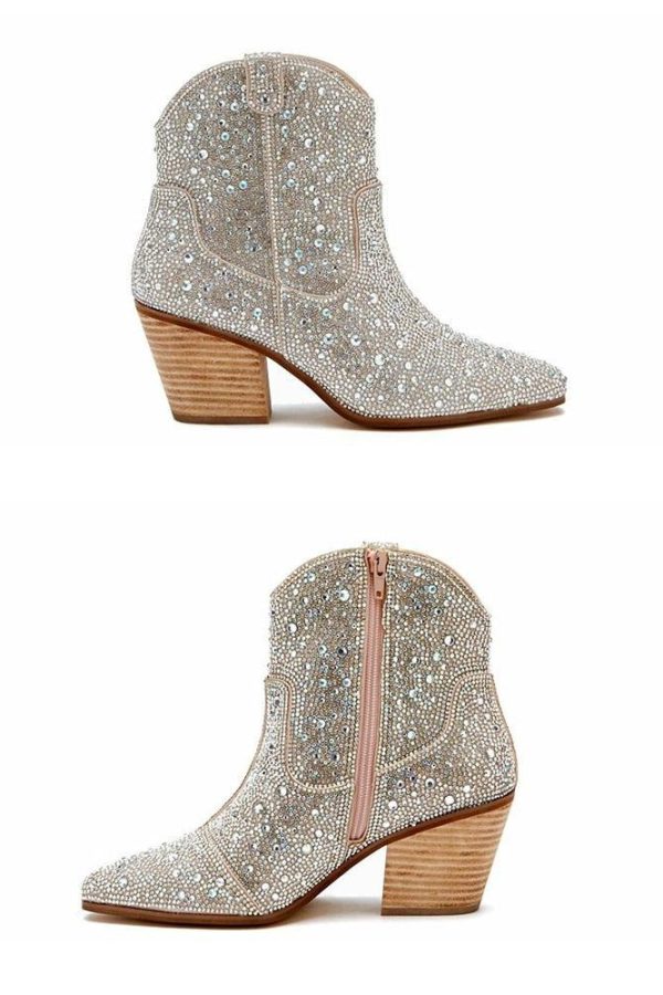 Disco Cowgirl Rhinestone Western Boots