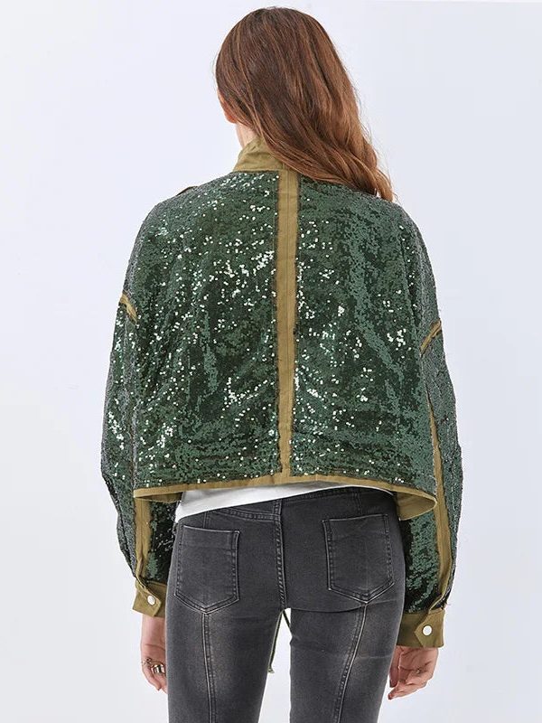 Disco Cowgirl Sequined Zip-Up Jacket