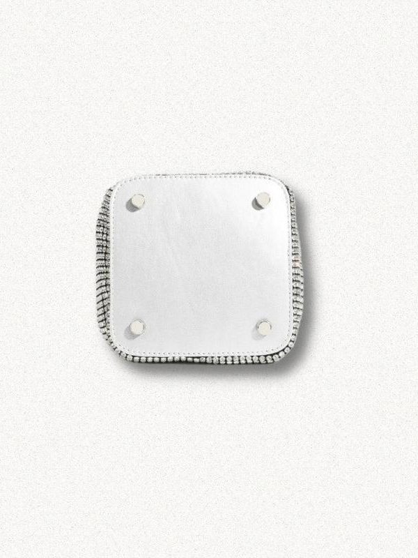 Disco Cowgirl Silver Rhinestone Handbag