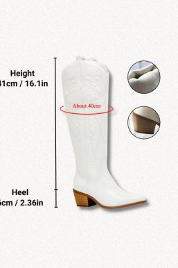 Disco Cowgirl Western Knee-High Boots