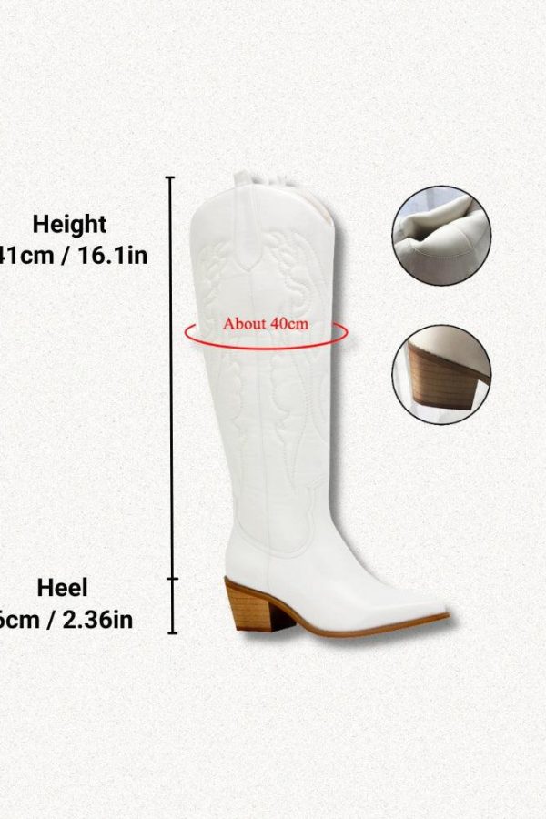 Disco Cowgirl Western Knee-High Boots