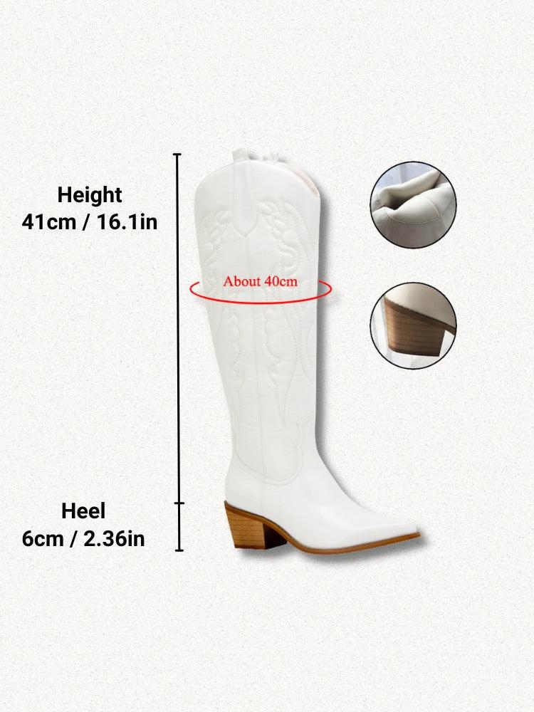 Disco Cowgirl Western Knee-High Boots Disco Cowgirl Western Knee-High Boots