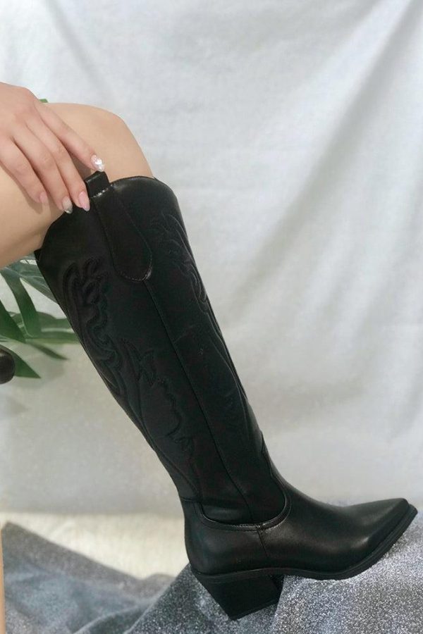 Disco Cowgirl Western Knee-High Boots