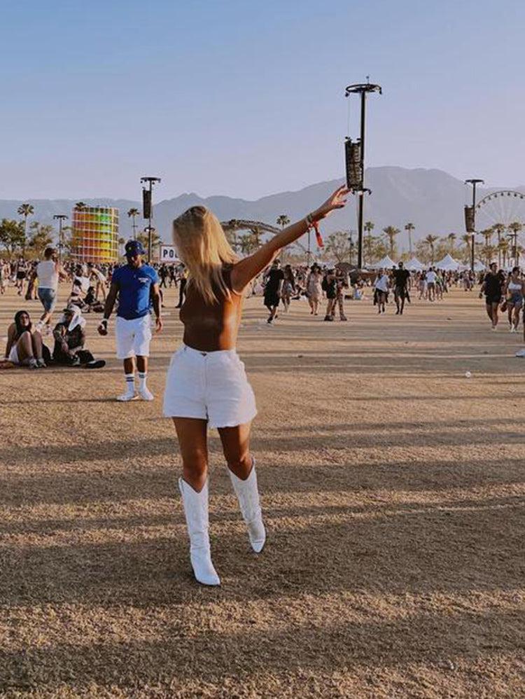 Disco Cowgirl Western Knee-High Boots Disco Cowgirl Western Knee-High Boots