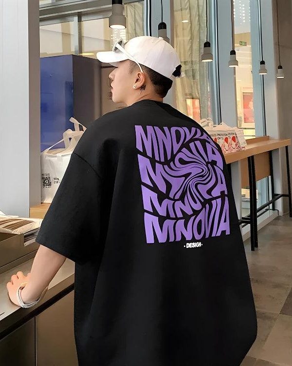 Distorted Text Graphic Tee