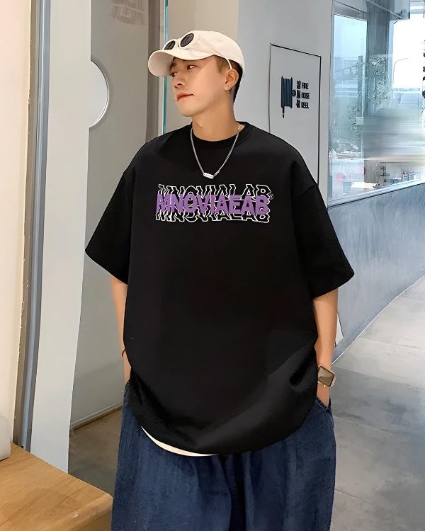 Distorted Text Graphic Tee