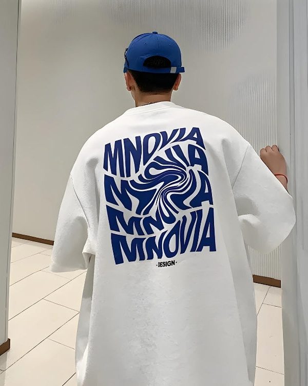 Distorted Text Graphic Tee