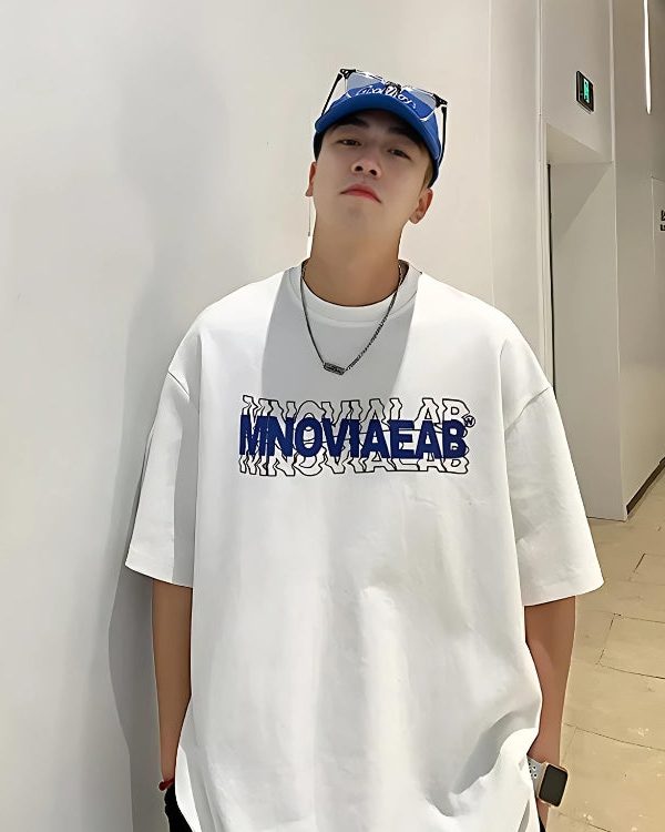 Distorted Text Graphic Tee