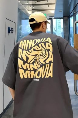 Distorted Text Graphic Tee