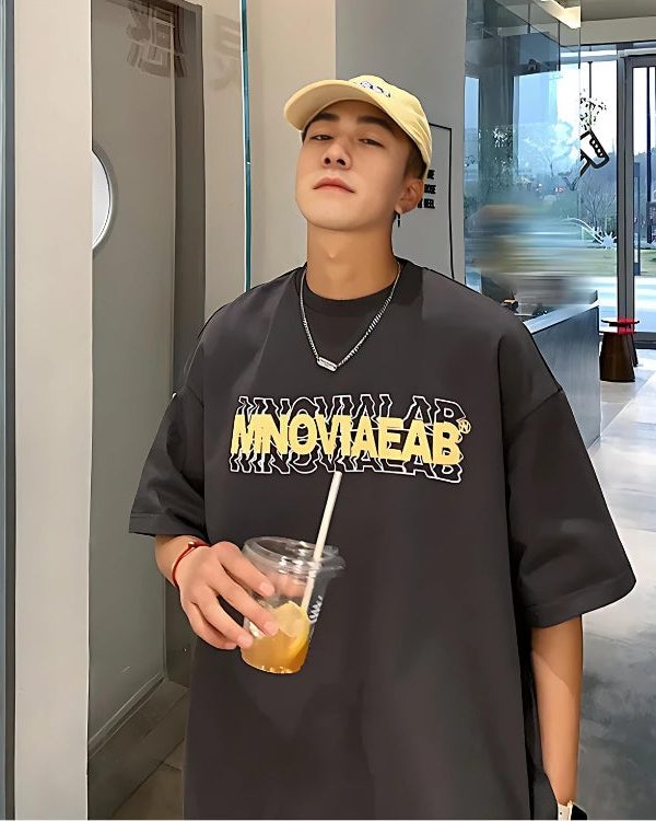 Distorted Text Graphic Tee