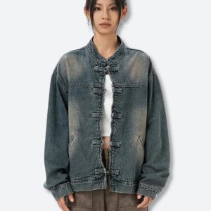 Distressed Denim Jacket