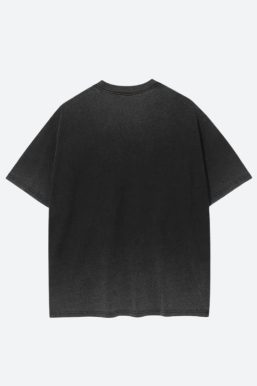 Distressed Green Human Figure Printed Tee