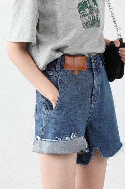 Distressed Jean Shorts