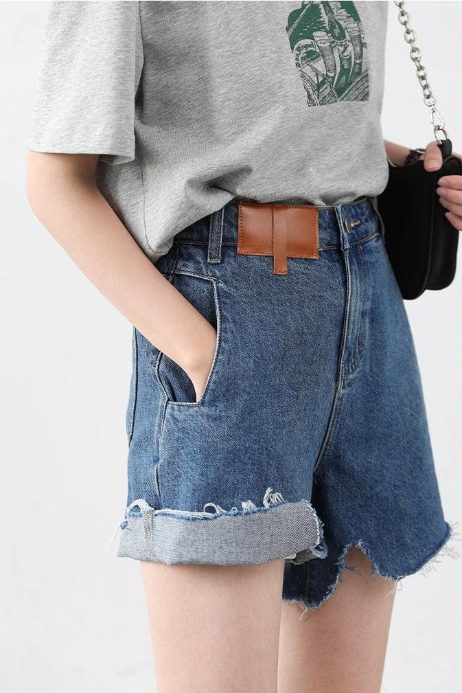 Distressed Jean Shorts Distressed Jean Shorts
